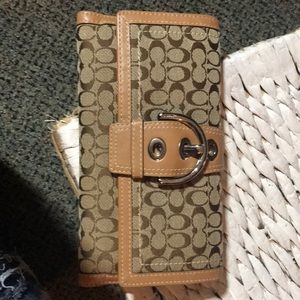 Coach Wallet with check book holder